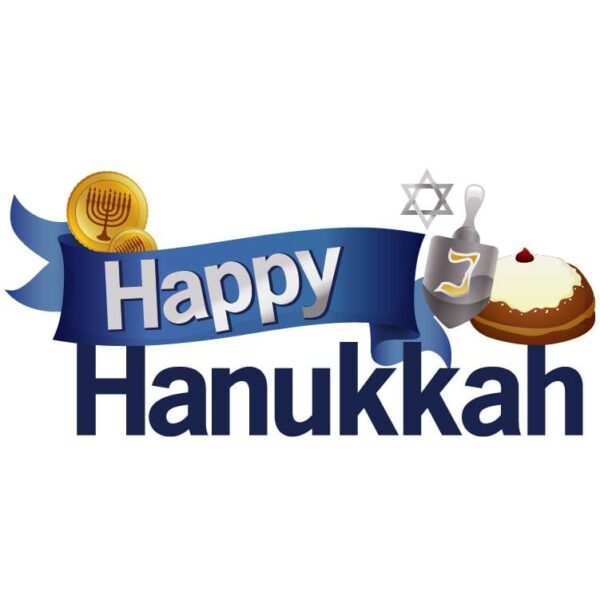Jewish holiday happy hanukkah greeting card traditional happy chanukah