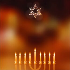 Jewish holiday happy hanukkah greeting card traditional happy chanukah background