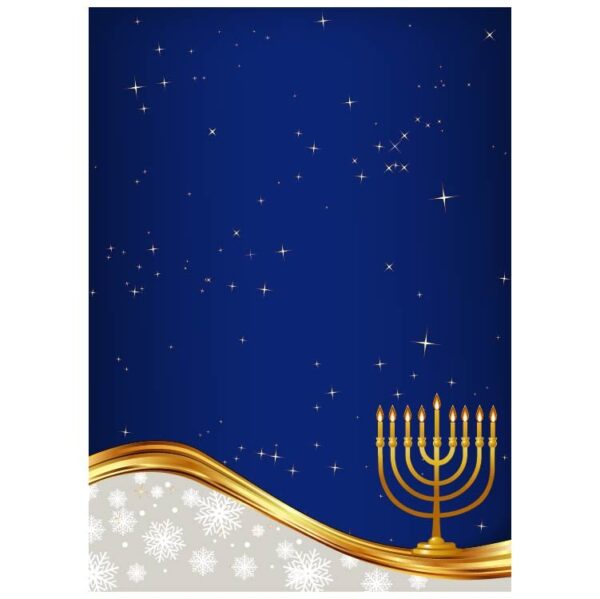 Jewish holiday happy hanukkah nine candles traditional happy chanukah background