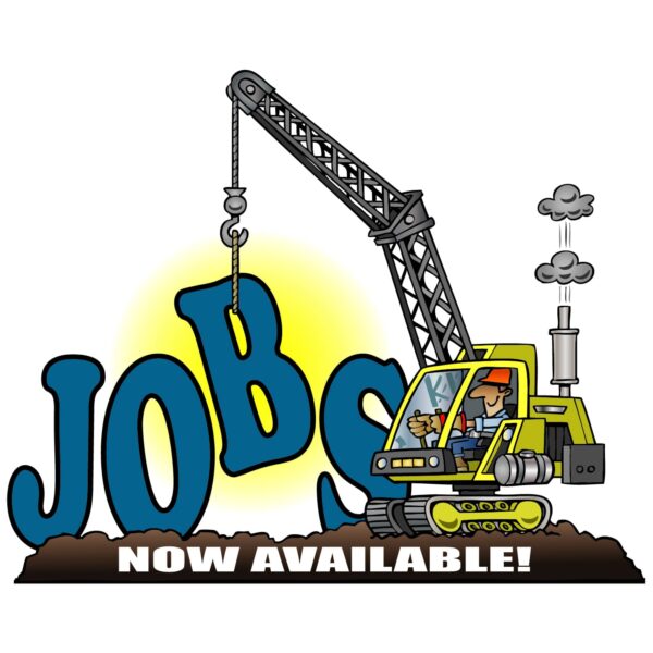 Jobs now available theme construction crane Lifting b word