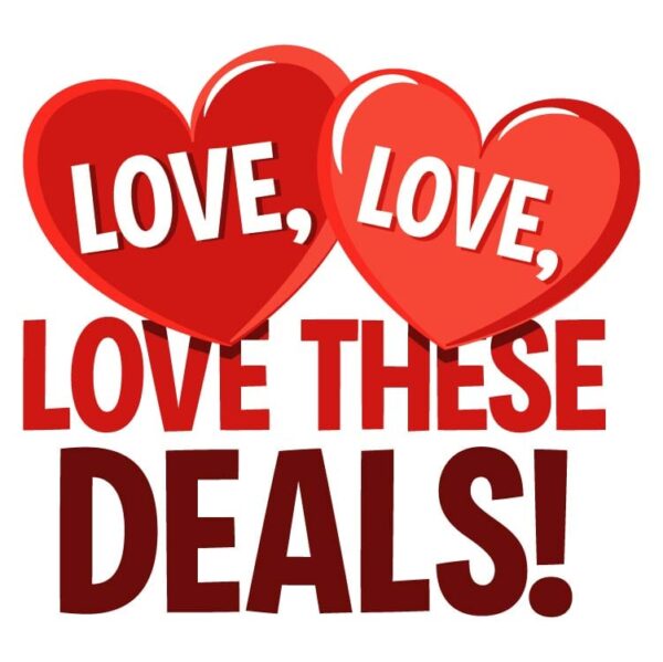 Love these deals with heart shape