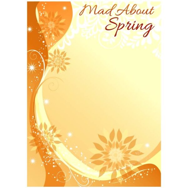 Mad about spring background