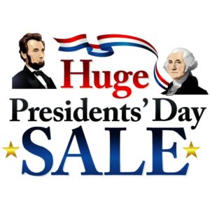 President abraham lincoln and george washington huge presidents day sale of united states