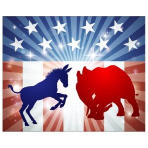 Republicans and democrats dominate politics in the US or Voting Behavior in USA