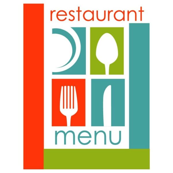 Restaurant menu with front page theme