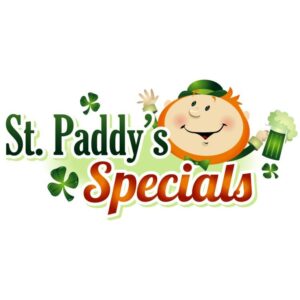 Saint paddys specials leprechaun drinking beer