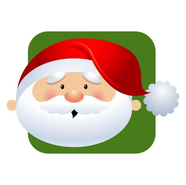 Santa claus head icon
