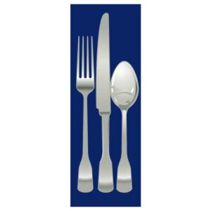 Set of Restaurant theme frame with spoon fork and knife