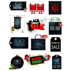 Set of black friday