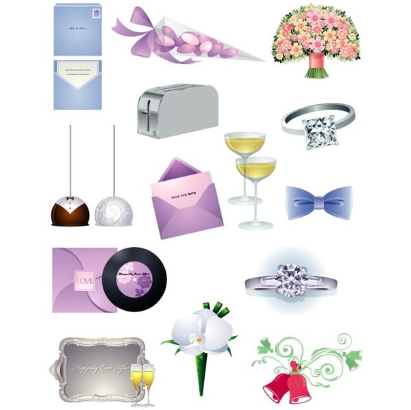 Set of celebrations planner icons