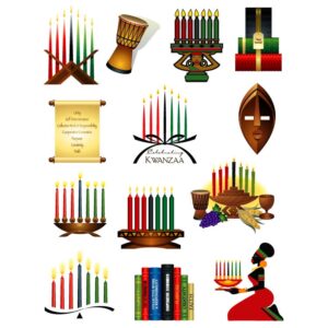 Set of kwanzaa celebration