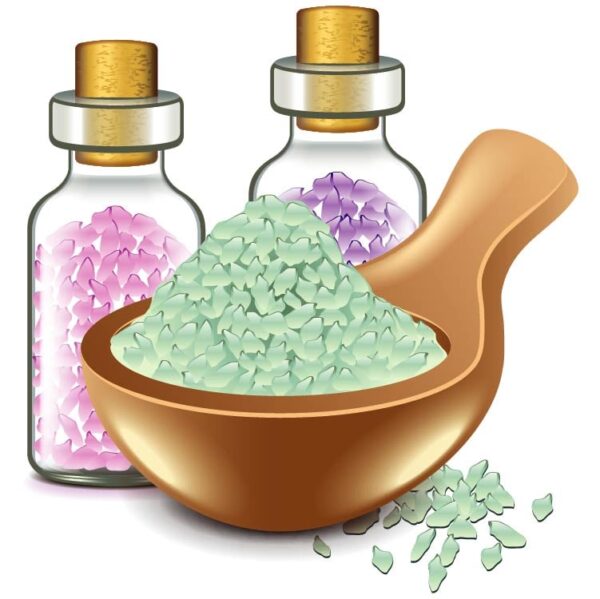 Set of spa salts tools for making slimes