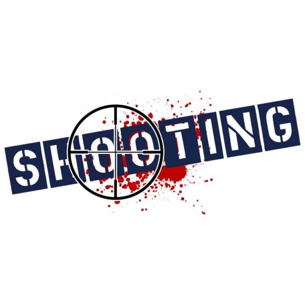 Shooting point with blood