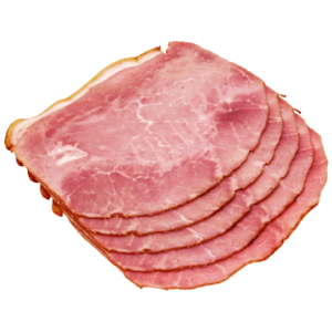 Slices of delicious pork ham