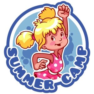 Summer camp and girl dancing