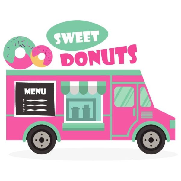 Sweet donuts truck or Sweet donuts van