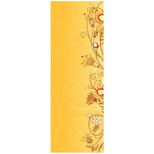 Swirl flower pattern banner