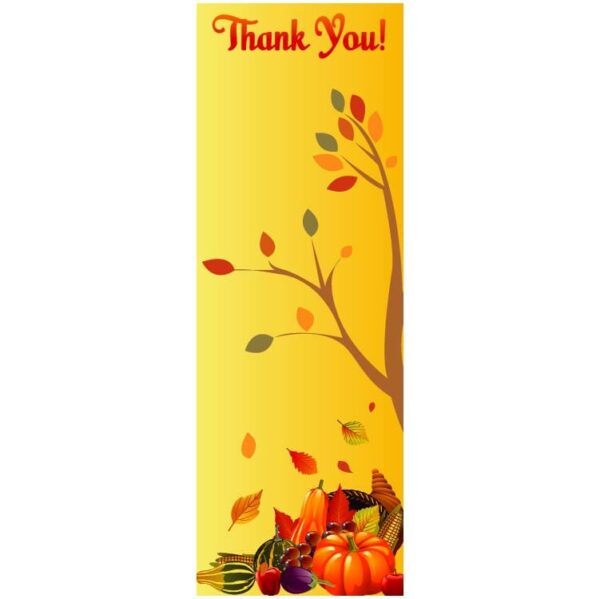 Thank you banner with space for text