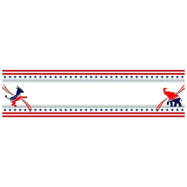 US Election overview both of Democratic party and Republican party banner