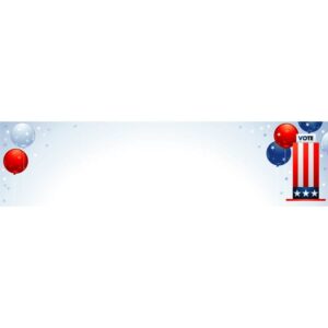 United states election vote horizontal banner