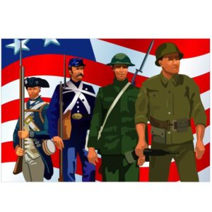 United states soldiers throughout history patriotic