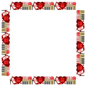 Valentines sale with ladies items frame