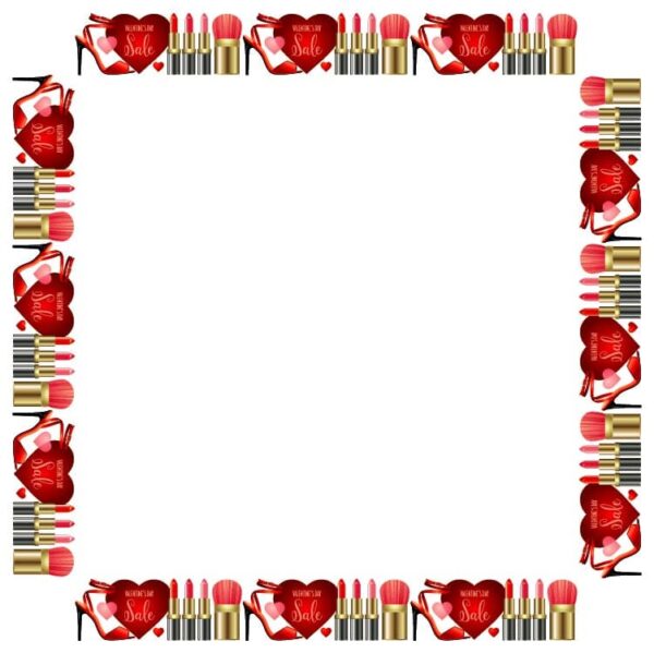 Valentines sale with ladies items frame