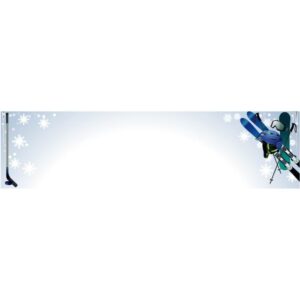 Winter sports banner with copy space