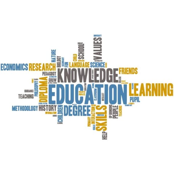 Word cloud knowledge and education