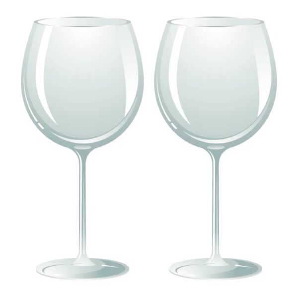 luxury restaurant glassware for alcohol drinks wine glass or empty glasses
