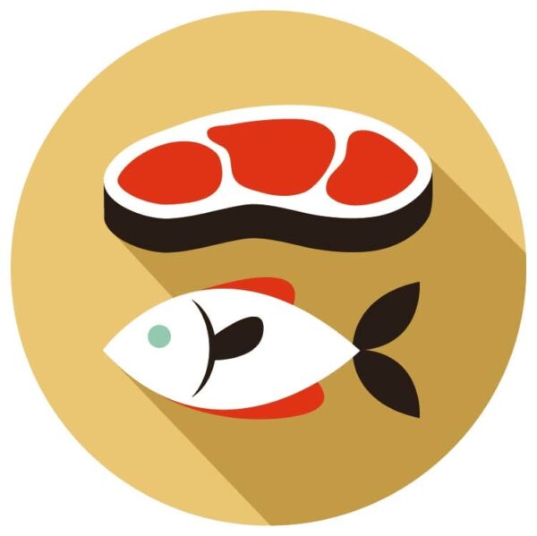 Fish seafood fresh food sea icon