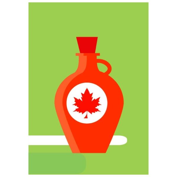 Maple syrup bottle icon