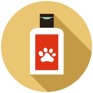 Pet care grooming shampoo and sprays icon