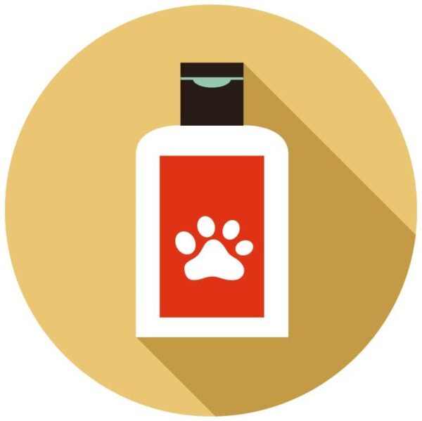 Pet care grooming shampoo and sprays icon