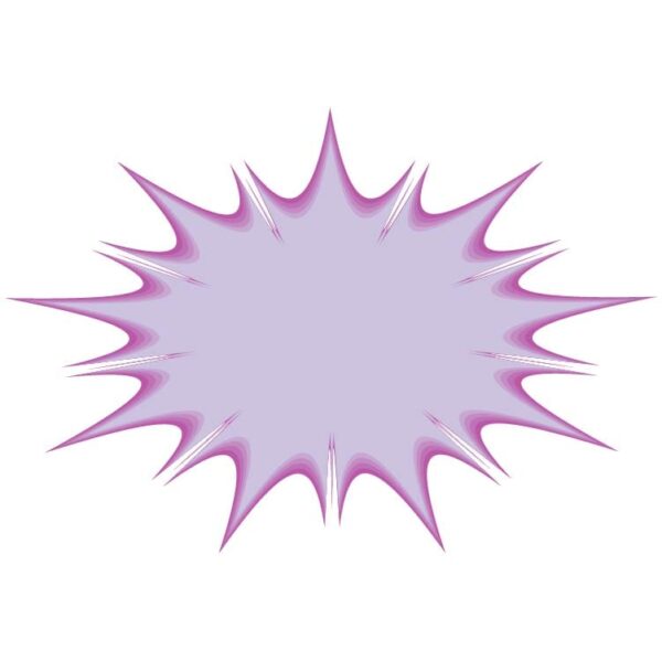 Purple splash star bubble speech pop art comic colorful decorative cartoon drawing frame