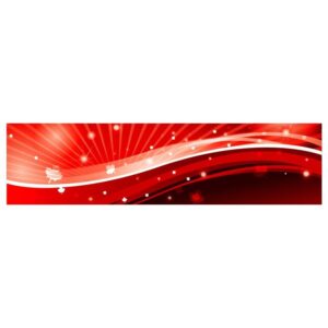 Abstract red and white banner with canadian flag maple leaf