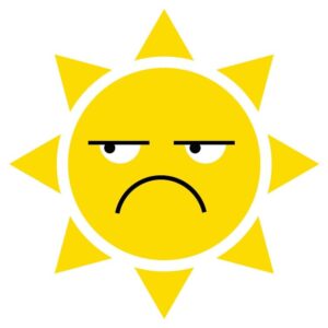 Angry sun and side eyes