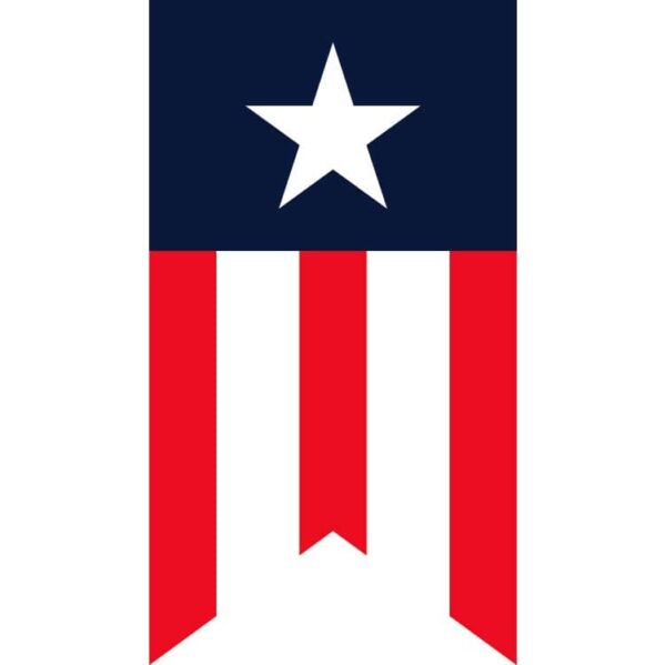 Bookmark USA flag or United states of america flag