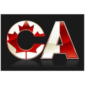 CA initials letter concept July 1 or one canada day celebration