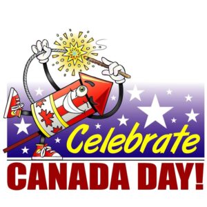 Canada celebrate July 1 or one canada day celebration with fireworks