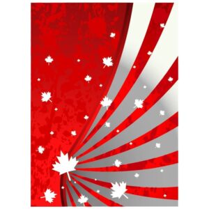 Canada independence day patriotic canadian maple leaf abstract banner