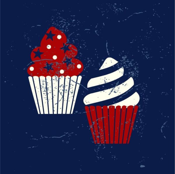 Cup cake 4th july independence day united states of america