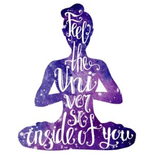 Feel the universe inside of you theme yoga