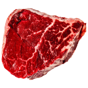 Fresh red boneless meat with heavy calories and nutrition