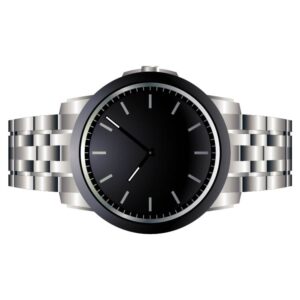 Grey hand wrist watch