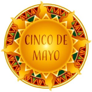 Happy fifth of may or Cinco de mayo mexican holiday hat