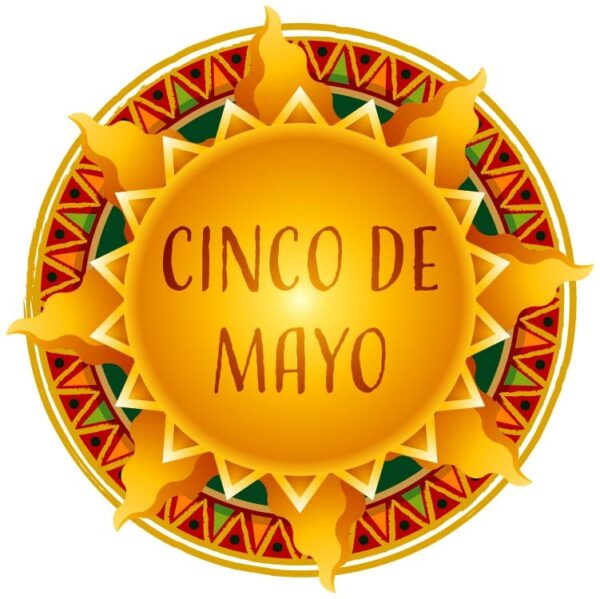 Happy fifth of may or Cinco de mayo mexican holiday hat