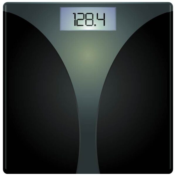 Lifelong glass weighing scale with smart digital body weight bathroom scale with backlit