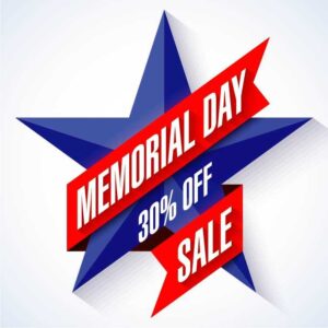 Memorial day sale 30 percent off