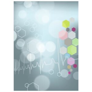 Molecular science abstract hexagon structure pattern background